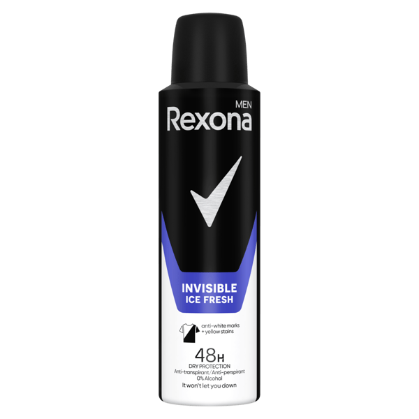 Rexona Dezodorans Invisible ice 150ml