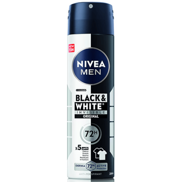 Nivea Dezodorans Black & white men 200ml