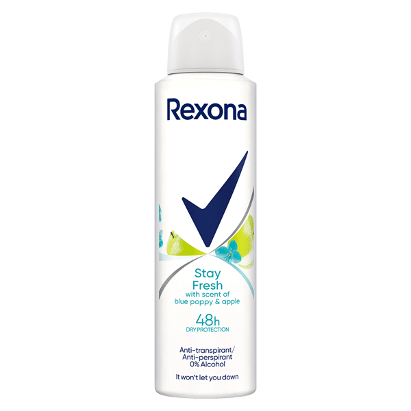 Rexona Dezodorans blue poppy & apple 150ml