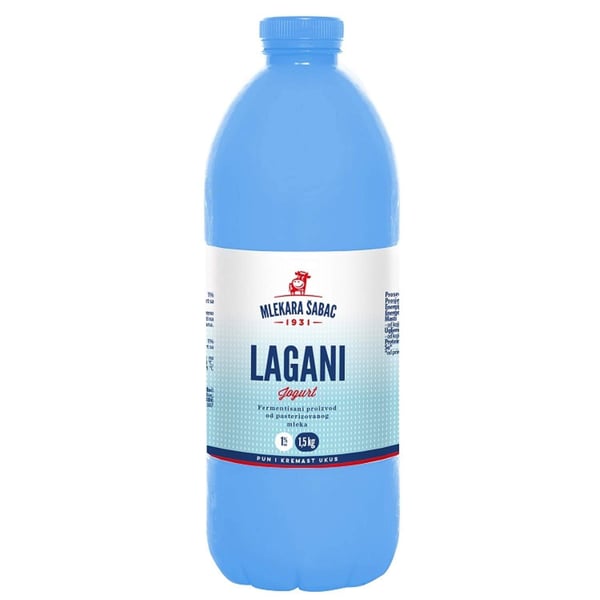 Mlekara Šabac Jogurt Lagani 1% 1.5L FL