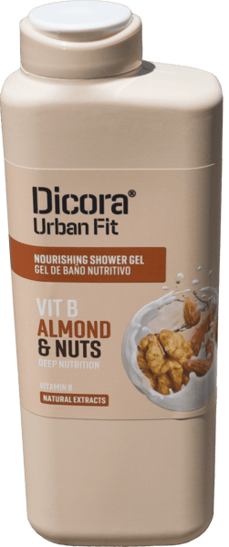 Dicora Gel za tuširanje urban fit vitamin B badem i orah 400ml