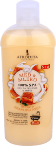 Afrodita Gel za tuširanje med&mleko 1l
