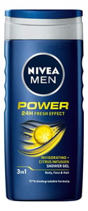 Nivea Gel za tusiranje Men power fresh 250ml