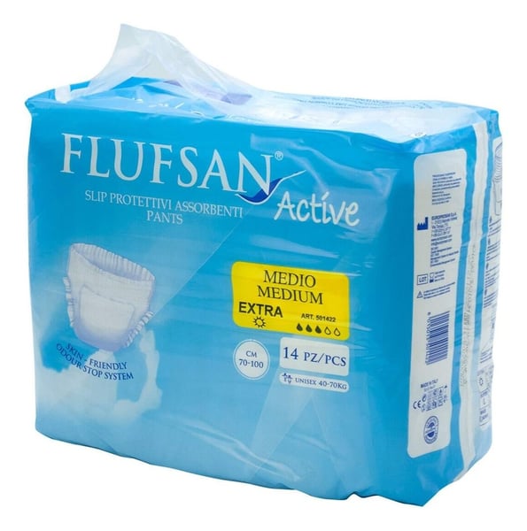 Flufsan Active pelene gaćice za odrasle M 14kom