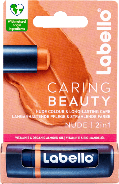 Labello Caring beauty nude 2u1 4,8g