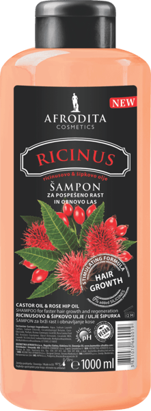 Afrodita Šampon ricinus 1l
