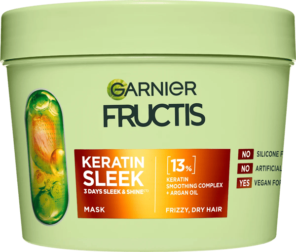 Garnier Fructis keratin sleek maska za kosu 370ml