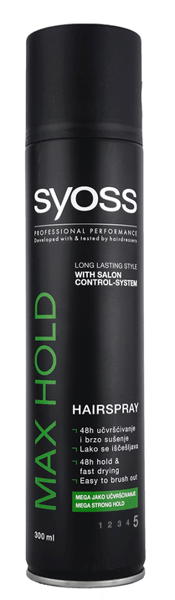 Syoss Lak za kosu Max hold 300ml
