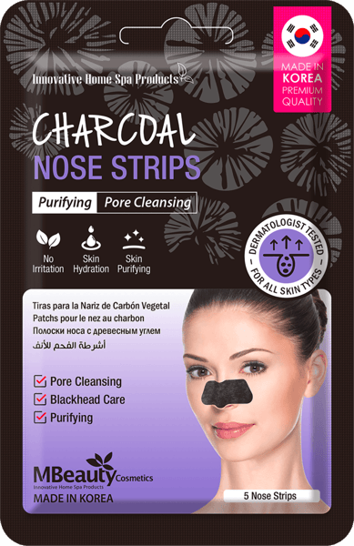 MBeauty Trakice za nos crne detox 5kom