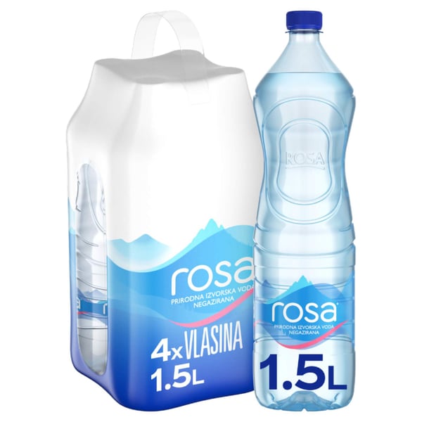 Rosa Negazirana voda paket 4x1.5l