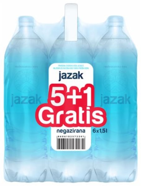 Jazak Voda Negazirana voda paket 5+1 gratis 1.5l