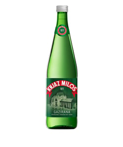 Knjaz Milos Gazirana voda staklena flasa 750ml