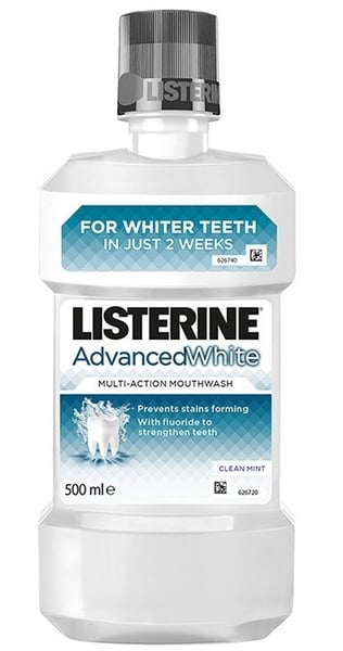 Listerine Tečnost za ispiranje usta advanced White 500ml