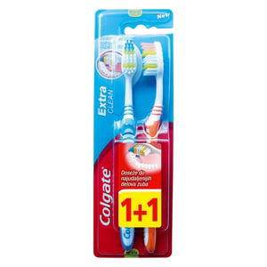 Colgate Extra clean četkica za zube 1+1 gratis