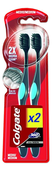 Colgate 360 Black četkica za zube 2kom