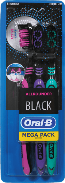 Oral B Allrounder black četkica za zube 3kom