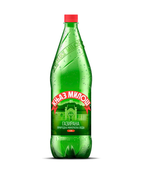 Knjaz Milos Gazirana voda 1.25l