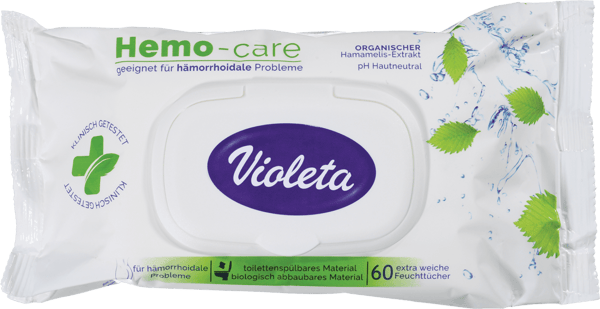 Violeta Vlažni toalet papir hemo care 60kom