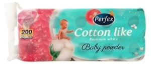 Perfex Toalet papir cotton like baby powder 10kom