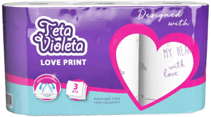 Violeta Ubrus Love 3sloja 3kom