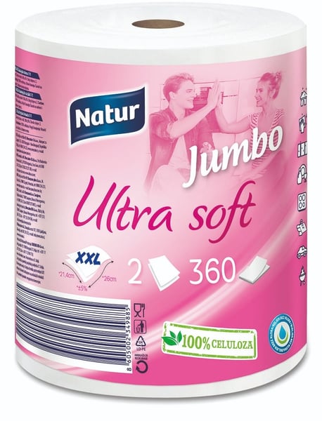 Natur Ubrus Jumbo ultra soft 2sloja 1kom