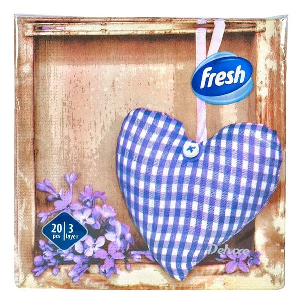 Fresh Salvete Srce i jorgovan 3sloja 20kom