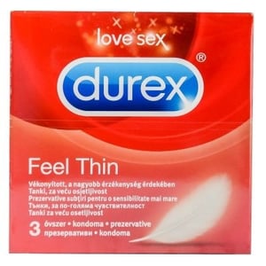 Durex Prezervativ Feel thin 3kom