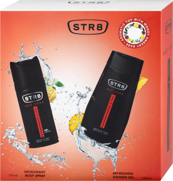 STR8 Set Red code (dezodorans i gel za tuširanje)