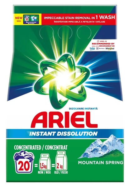 Ariel Mountain spring 20 pranja (1,5kg)