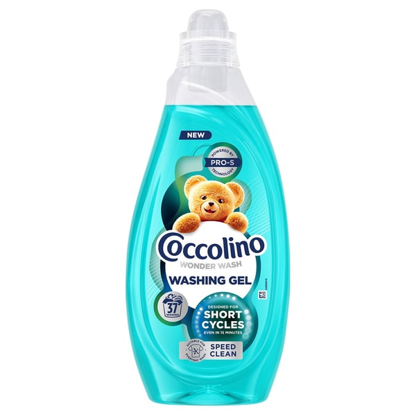 Coccolino Wonder Wash Speed Clean tečni deterdžent za veš 37 pranja 1,48l