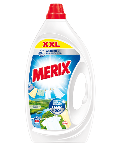 Merix Mountain fresh tečni deterdžent 66 pranja (2,97l)