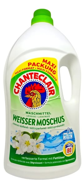 Chanteclair Tečni deterdžent beli mošus 80 pranja (3,6l)