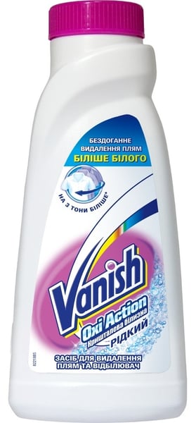 Vanish Oxi action crystal white tečni odstranjivač fleka 450ml