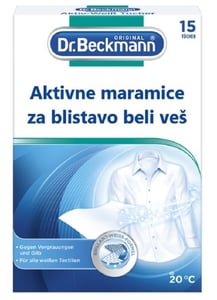 Dr.Beckmann Aktivne maramice za beli veš 15kom