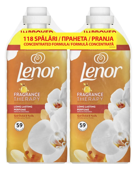 Lenor Gold orchid omekšivač za veš 118 pranja (2x1,239ml)