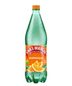 Knjaz Milos Gazirana voda narandza 1.25L