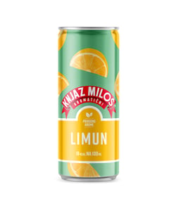 Knjaz Milos Gazirana voda limun limenka 0.33l