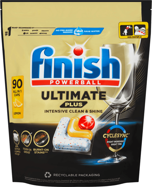 Finish Tablete Ultimate plus lemon 90kom