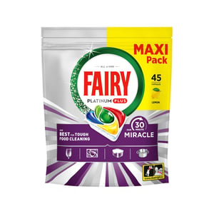 Fairy Tablete Platinum Plus 30min miracle lemon 45kom