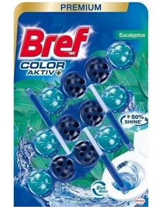 Bref WC osveživač Color aktiv Eucalyptus 3x50g