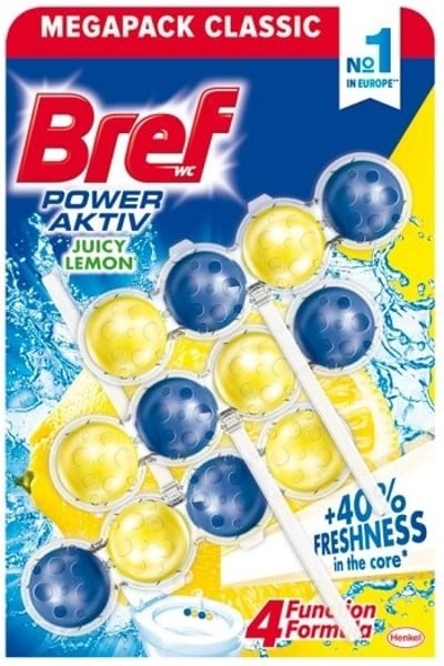 Bref WC osveživač kuglice Lemon 3x50g