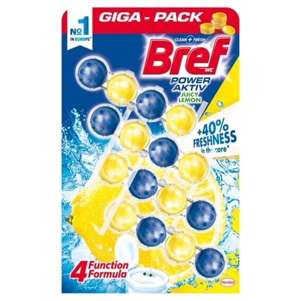 Bref WC osveživač kuglice Lemon 4x50g