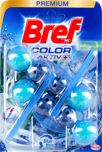 Bref WC osveživač color active eucaliptus 2x50g