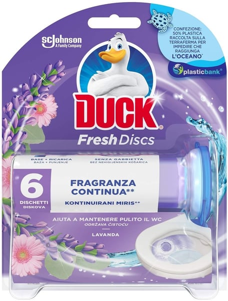 Duck WC osveživač Fresh disc lavanda 36ml