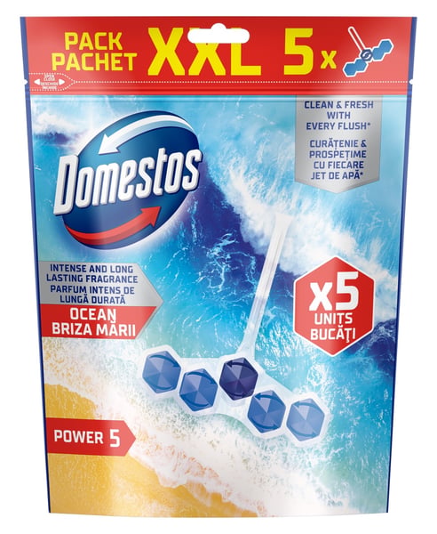 Domestos WC osveživač power 5 ocean 5x50g