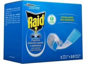 Raid električni aparat sa tabletama protiv insekata 1kom