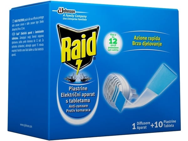 Raid Električni aparat sa tabletama protiv insekata 1kom