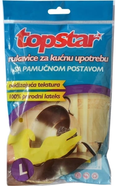 Top Star Gumene rukavice L 1kom