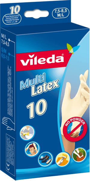 Vileda Latex rukavice M/L 10kom