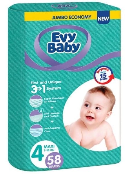 Evy Baby pelene 3u1 sistem 4 maxi 58kom